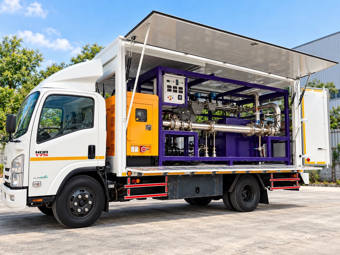 Nagman MOBICAL vehicle-mounted flow meter calibration system with test line and integrated controls